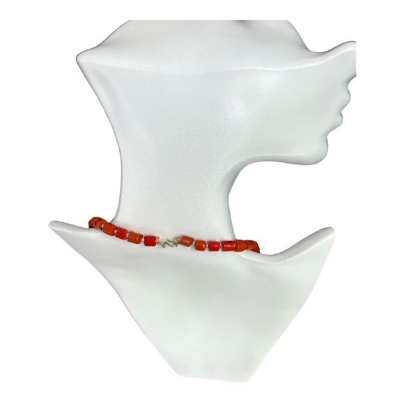 Handmade Exotic Vintage Rustic Metal Silver Pleated Medallion Necklace. - Picture 3 of 3